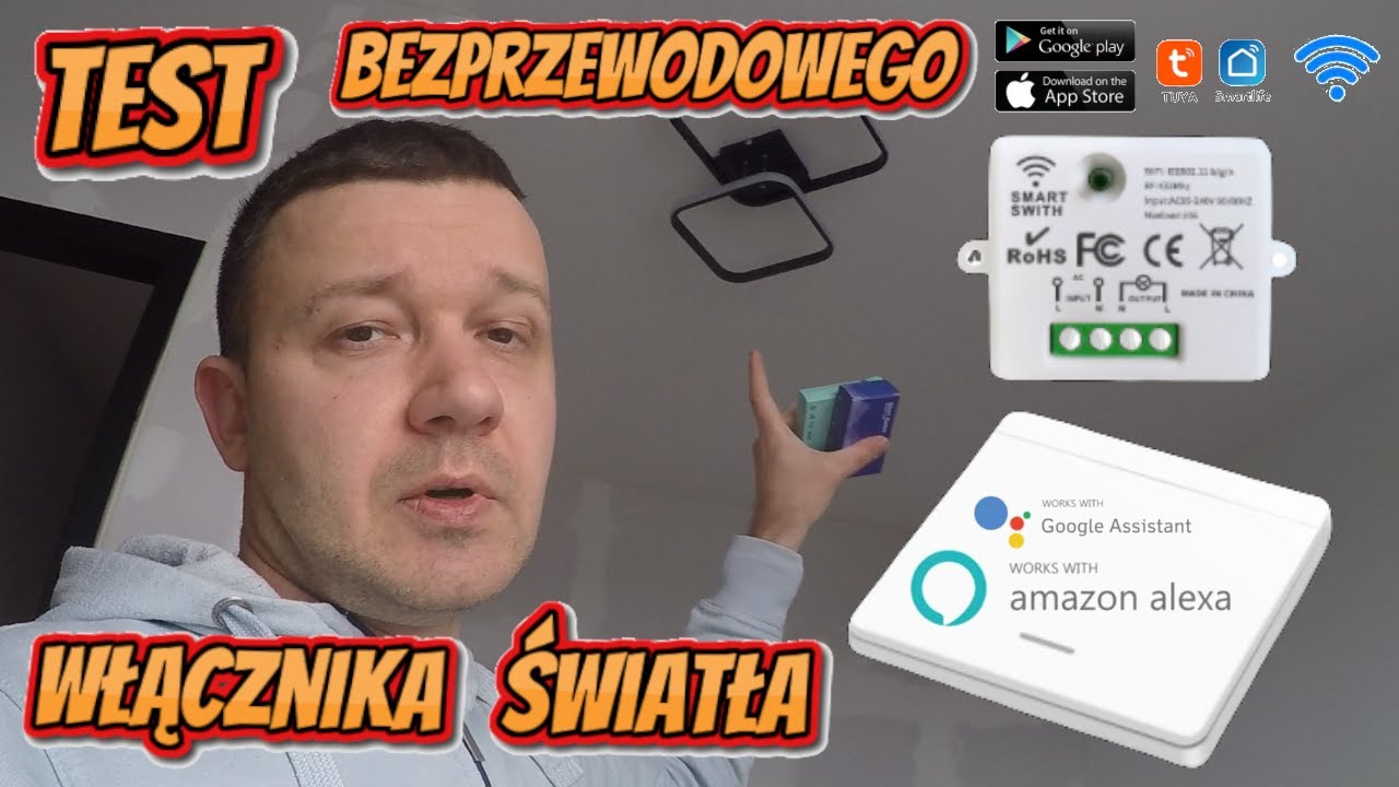 Bezprzewodowy włącznik światła 💡 z AliExpress 🛒   🔥 KONKURS 🔥