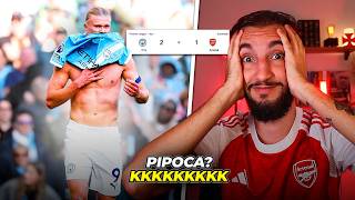 Man City 2 x 1 Arsenal - HAALAND FEZ O ARSENAL PIPOCAR DNV? KKKKKK
