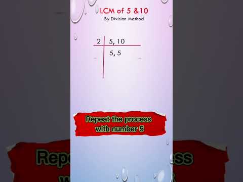 least common multiple of 5 &10 | How to find LCM or Least Common Multiple in easy steps