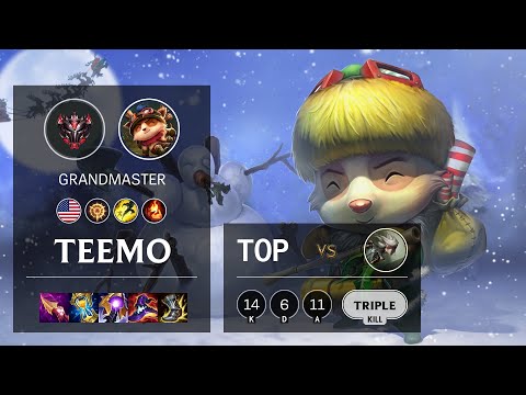 Teemo Top vs Camille - NA Grandmaster Patch 11.15