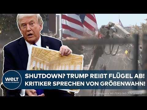 USA: Bagger zerstören Ostflügel vom White House! Trump im Goldrausch!