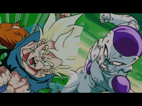 SSJ Goku vs 70% Power Freeza (Japanese)
