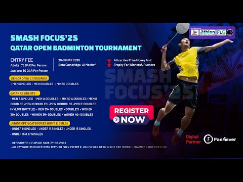Smash Focus'25 Qatar Open Badminton Tournament - MS (SF)