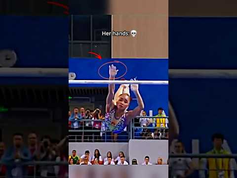Only real gymnasts will be able to spot what's missing👀✋ #gymnastics #sports #grips #unevenbars