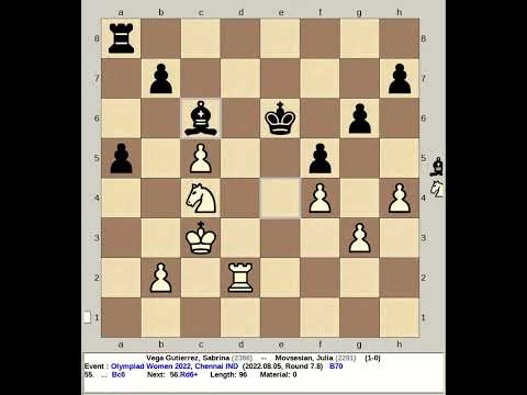 Vega Gutierrez, Sabrina vs Movsesian, Julia | Chess Olympiad Women 2022, Chennai India
