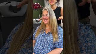Ich wünsche dir weiterhin alles gut!Power frau , power kids power Familie!#greyhair #hairstyle