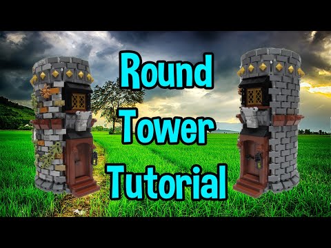 Come Build with Me! (Lego Tutorial) "How to Build a Round Tower in Lego!" (Highly detailed!)