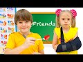Anabella And Bogdan Show The Importance Of Helping Friends In School