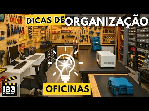 DICAS GENIAIS DE ORGANIZAÇÃO DE OFICINA EM CASA NO BRASIL!