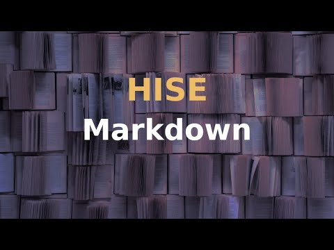 How to create a user manual for your HISE plugin (markdown panel)