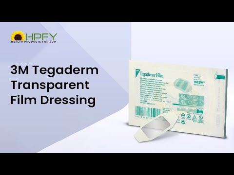 3M Tegaderm Transparent Film Dressing: Application and Removal Video