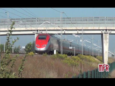 AV Roma-Napoli/Rome-Naples High Speed Railway: FRECCIAROSSA, FRECCIARGENTO and ITALO at 300 km/h!