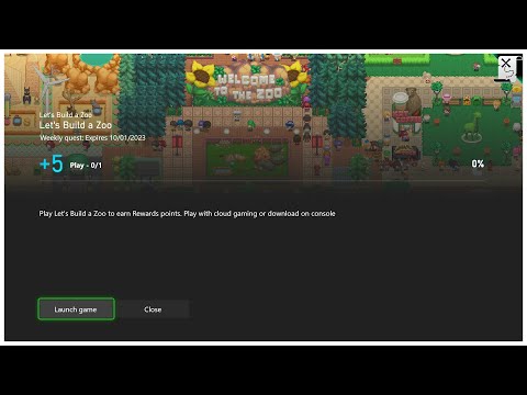 Let's Build a Zoo 🏆 Xbox GamePass - Weekly Quest (CW 01)