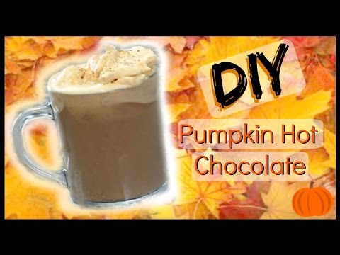 DIY Pumpkin Spice Hot Chocolate at Home │Easy Starbucks Style Fall Drink Recipe Video