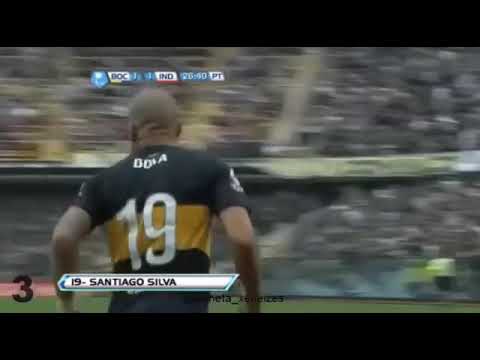LOS MEJORES Y MÁS AGONICOS GOLES DE SANTIAGO SILVA - BOCA JUNIORS