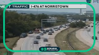Car fire shuts down part of I-476