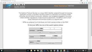 Insurance Agents - How to Look Up Your National Producer Number (NPN)