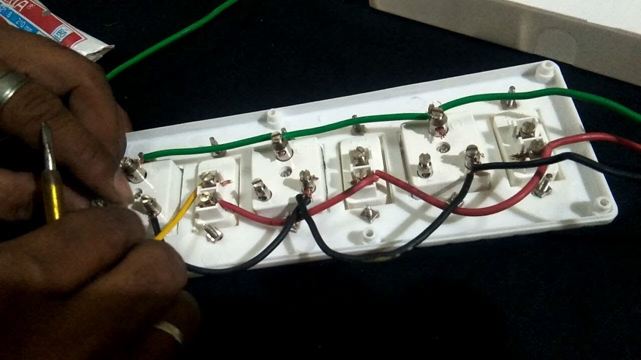 How To Make An Electric Extension Board | Plunges Board Wiring | Connection of Extension Board |