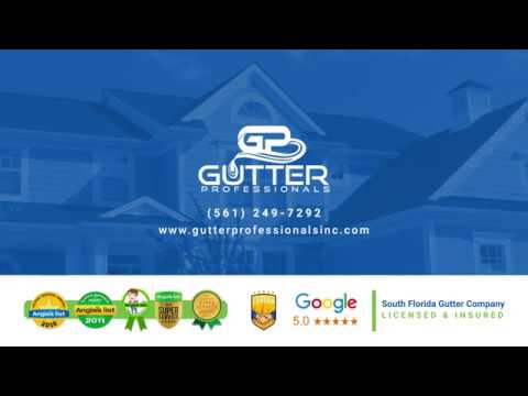 Gutters Palm Beach Gardens FL - YouTube
