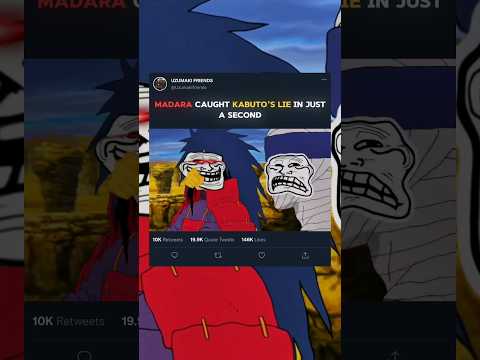 MADARA CAUGHT KABUTO'S LIE IN JUST A SECOND 🔥☠️ #madara #naruto #narutoshippuden #animeshorts