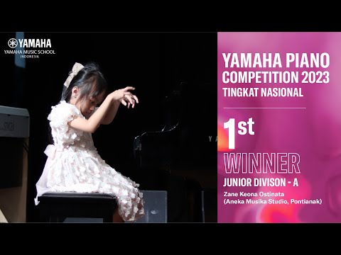 Yamaha Piano Competition 2023, 1st Winner Junior A - Zane Keona Ostinata