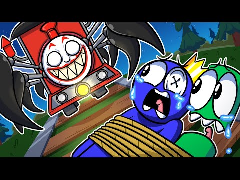 BLUE Vs CHOO CHOO CHARLES!? Rainbow Friends Animation