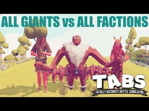 🔥 TABS - ICE GIANT, SAMURAI GIANT, TREE GIANT  vs ALL FACTIONS 🔥