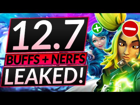 NEW PATCH 12.7 CHANGES LEAKED - CRAZY Champion BUFFS and NERFS - LoL Guide