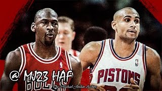 Michael Jordan vs Grant Hill Highlights Bulls vs Pistons (1996.01.21) - 60pts Total!