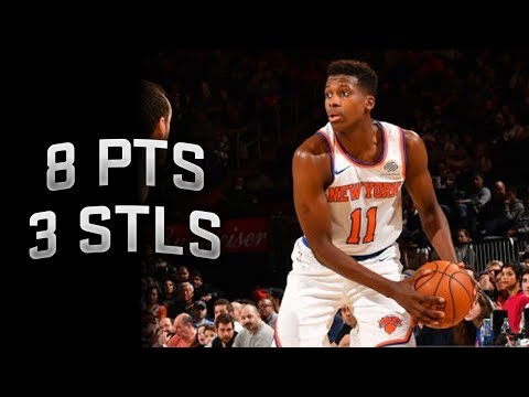 Frank Ntilikina Full Highlights Knicks vs Hawks 12.10.2017 - 8 Points, 3 Steals