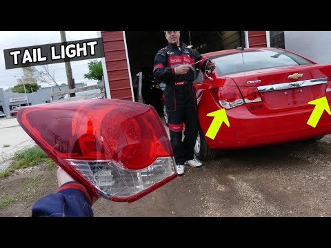 CHEVROLET CRUZE REAR TAIL LIGHT REMOVAL REPLACEMENT. OUTER TAIL LIGHT CHEVY CRUZE