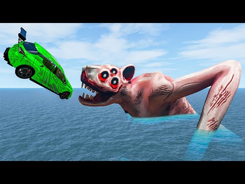 Jumping Into the Giant Rat - BeamNG Drive