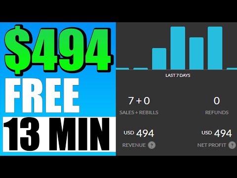 , title : 'Free $494 In 13 Min (Make Money Online For Free)