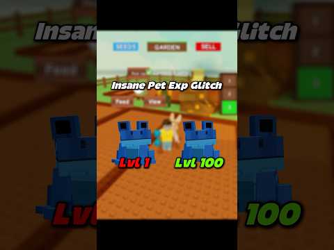 Insane Pet Exp Glitch! 😱😱 #robloxfyp #roblox #gardengames #growagarden #gag #growgarden