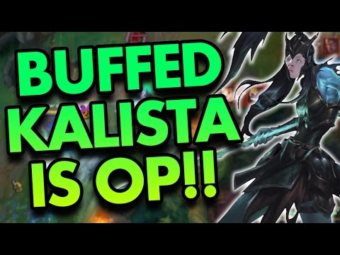 BUFFED KALISTA IS OP AGAIN! - League of Legends Commentary
