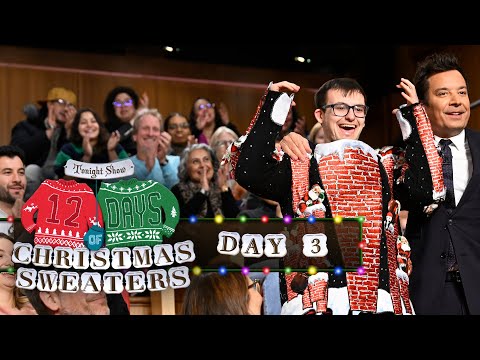 12 Days of Christmas Sweaters 2025: Day 3 | The Tonight Show Starring Jimmy Fallon