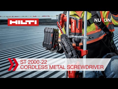 Hilti Nuron ST 2000-22 Cordless Metal Screwdriver - Features and Benefits