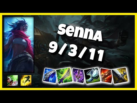 KOREAN Challenger Senna BOT (9/3/11) vs LUCIAN Gameplay Replay - Patch 10.18