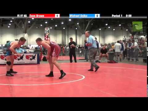 Mens FS FS 97 KG - Evan Brown vs. Michael Sojka