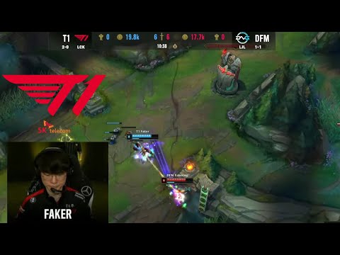 Faker's LeBlanc solo-kill Ahri | T1 vs DFM