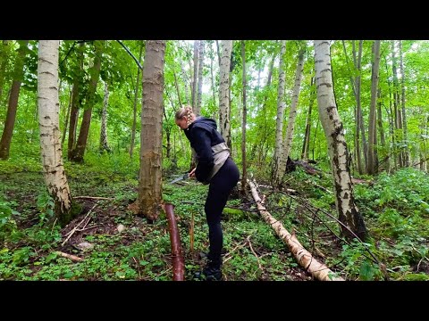 Campen im Regen - Bushcraft Abenteuer