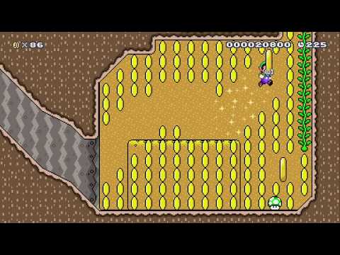 Lost Gold of Breezeflame Desert by Shawn_T - Super Mario Maker 2 - No Commentary 1bw