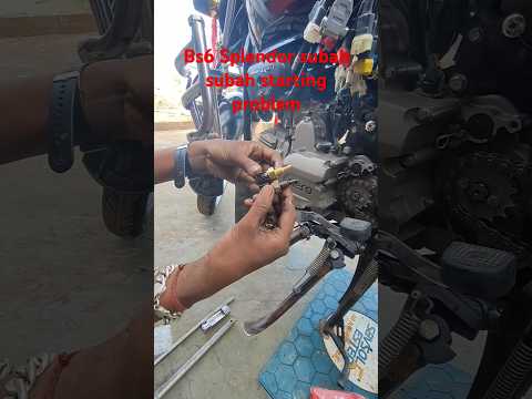 bs6 Splendor super starting problem oil temperature sensor replace#viralvideo #automobile #