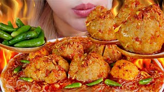 Download lagu PEDAS ANGKER❗️😈 ASMR BAKSO SOUN KUAH PEDAS🔥 SPICY BEEF MEATBALL AND GLASS NOODLE mp3