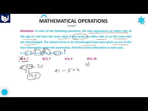 Mathematical Operations | Examples | Part 10 | Reasoning | Bharath Kumar