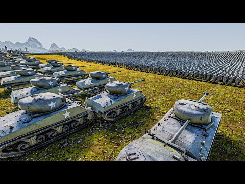 5000 SHERMANS vs 1 MILLION GHOSTS - Ultimate Epic Battle Simulator 2 UEBS 2