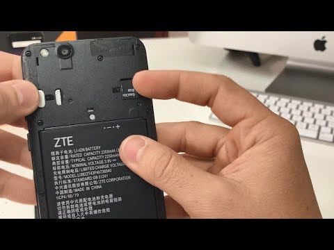 How to install SD and SIM card into ZTE Tempo X