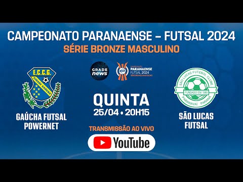 Gaúcha Futsal x São Lucas Futsal - 25/04/24 - Campeonato Paranaense Futsal 2024 - Série Bronze