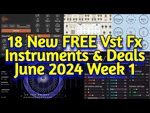 18 Best New FREE VST Plugins, Vst Instruments, Sample Packs & Plugin Deals - JUNE 2024 Week 1