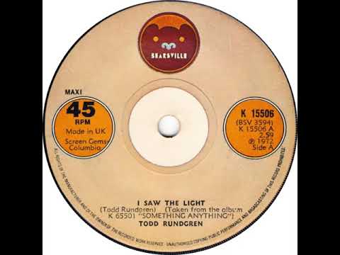 UK New Entry 1973 (129) Todd Rundgren - I Saw The Light